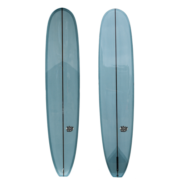 BING BEACON 9'4 TURQUOISE 7/16" DARKWOOD STRINGER SINGLE FIN