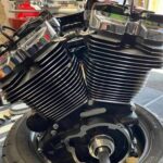 Off of a 2022 road glide has new throttle body and 114 air kit