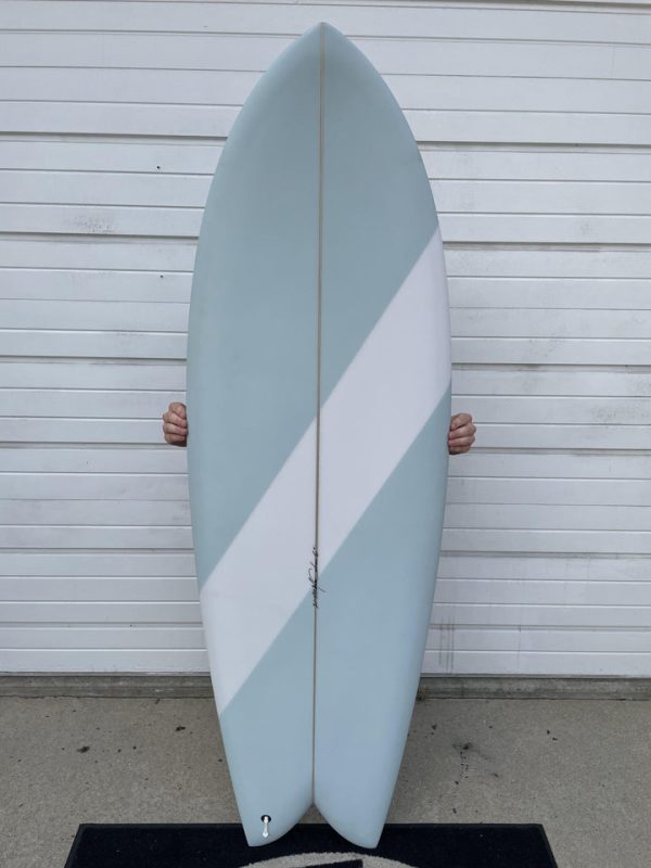 3RD COAST SURFBOARDS 6'0 WARRIOR V9 SEAFOAM WHITE STRIPE