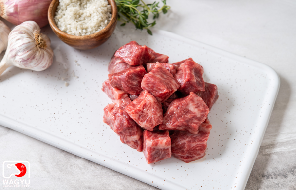 TAKAMORI DRUNKEN WAGYU | A5 WAGYU BEEF TENDERLOIN CUBES (2 PKGS)