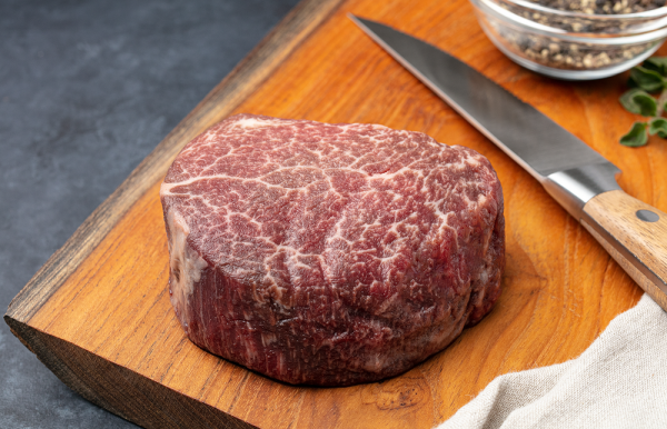 AUSTRALIAN WAGYU BEEF FILET MIGNON-COMPLETE TRIM 6 OZ