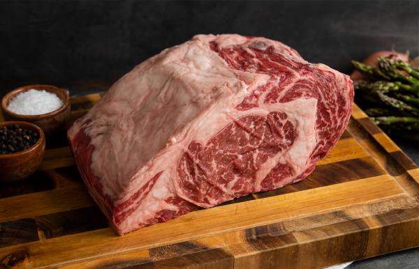 NATURAL AMERICAN WAGYU BEEF HALF CUT WHOLE BONELESS RIBEYE 7 Lbs