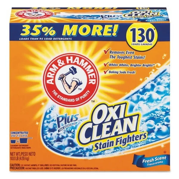 Power Of Oxiclean Powder Detergent, Fresh, 9.92 Lb Box, 3/carton | Bundle of 5