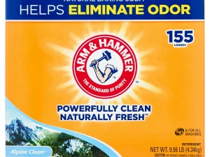 ARM & HAMMER Powder Laundry Detergent, Alpine Clean, 9.56 lb, 155 Loads