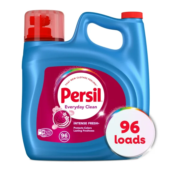 Persil Intense Fresh Everyday Clean Liquid Laundry Detergent, 150 Fluid Ounces, 96 Loads