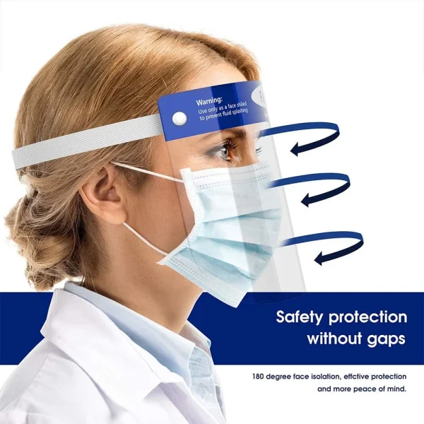 Universal Safety Face Shield 4 Pack All-Round Protection Cap