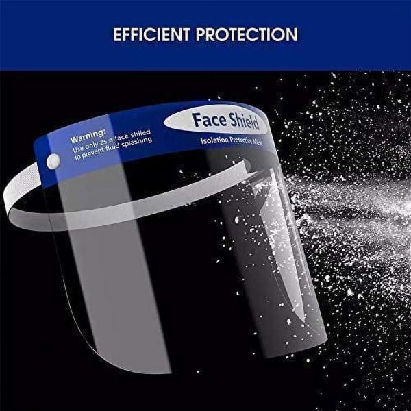 Universal Safety Face Shield 4 Pack All-Round Protection Cap