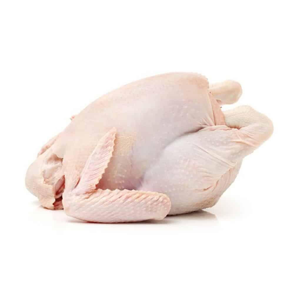 Clean Whole Frozen Chicken